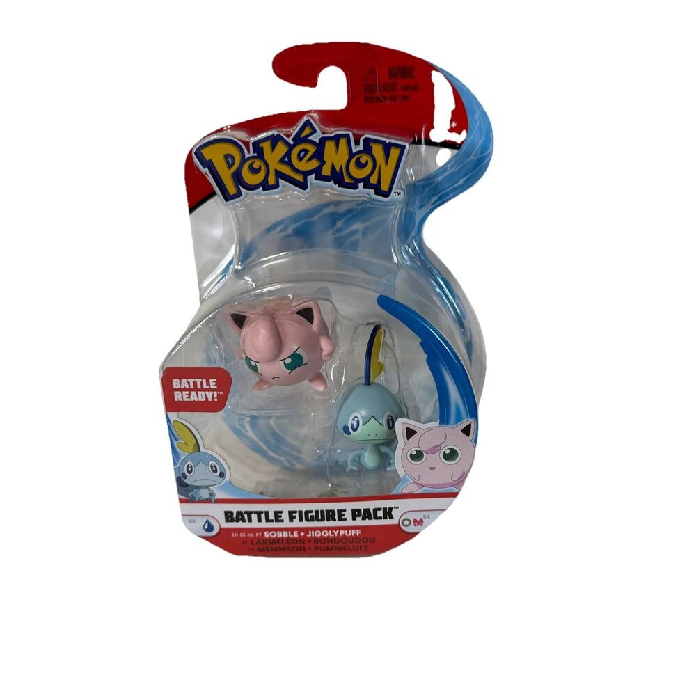 Pokemon Jigglypuff And Sobble Battle Action Figure Pack Mini Nintendo New